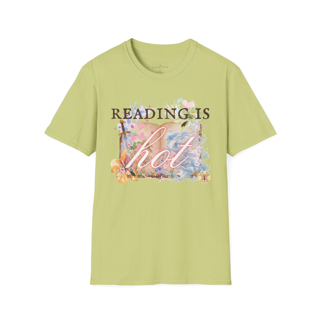 Reading is Hot Unisex T-Shirt - Blue Wind