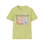 Reading is Hot Unisex T-Shirt - Blue Wind