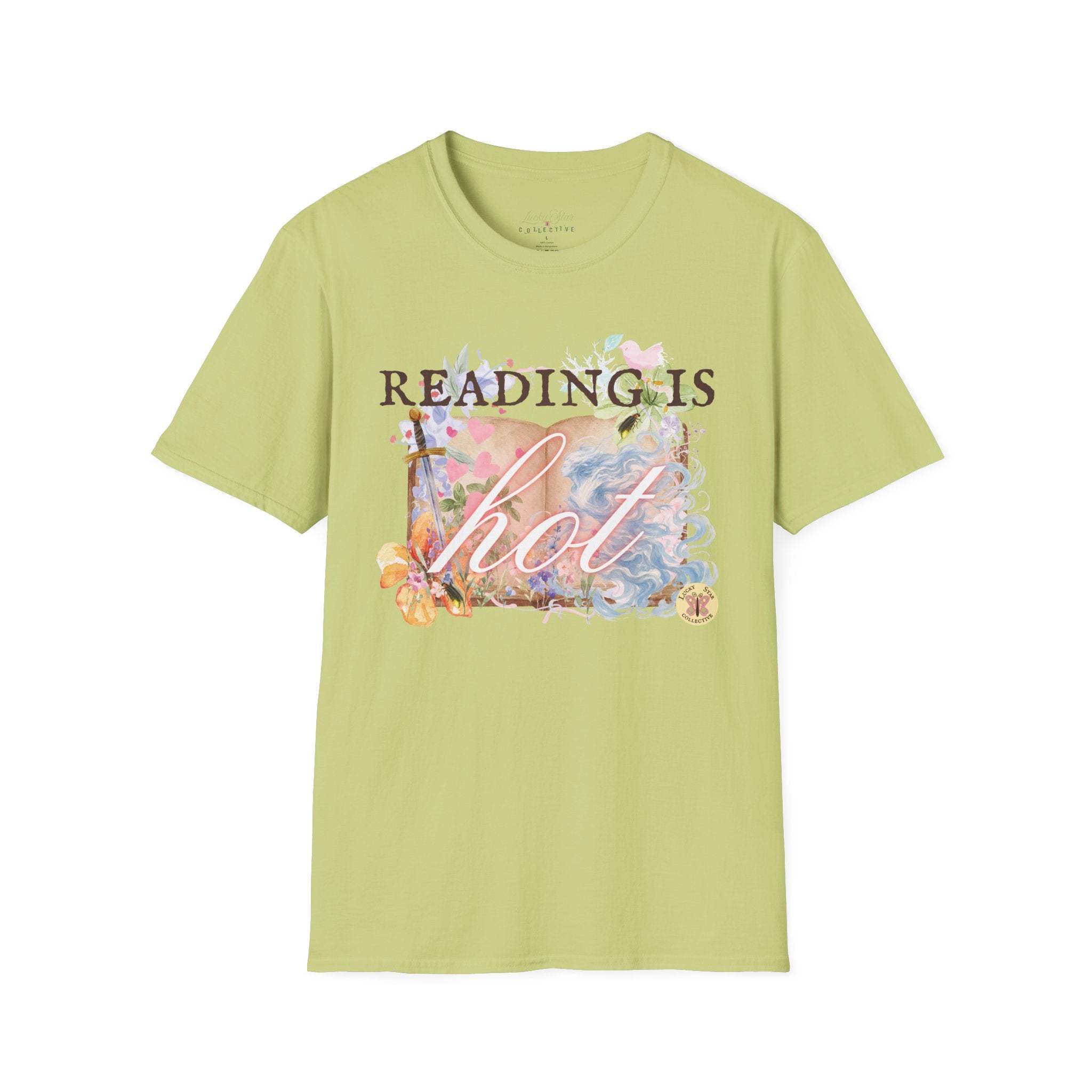 Reading is Hot Unisex T-Shirt - Blue Wind