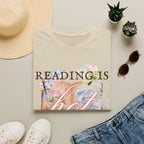Reading is Hot Unisex T-Shirt - Blue Wind