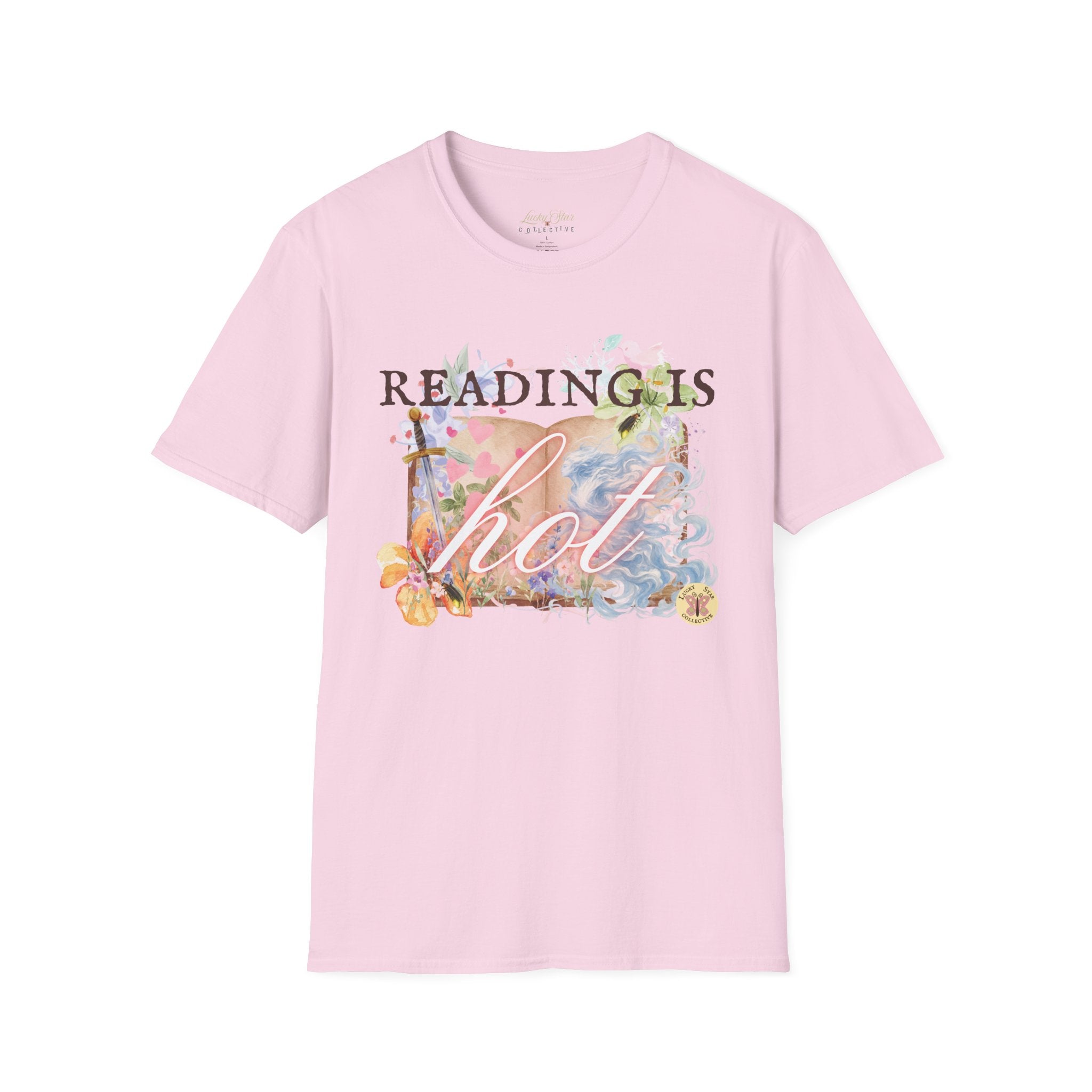 Reading is Hot Unisex T-Shirt - Blue Wind