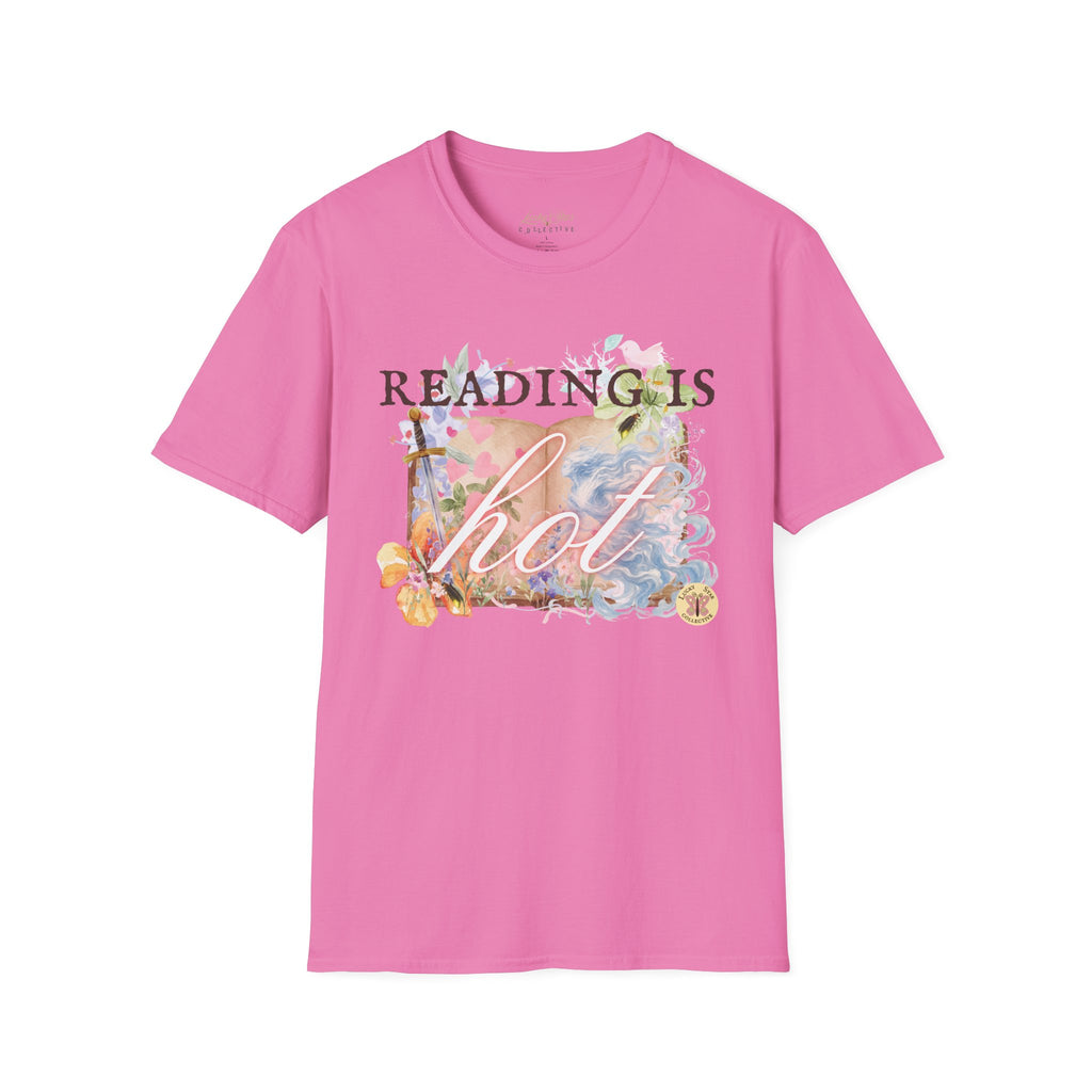Reading is Hot Unisex T-Shirt - Blue Wind