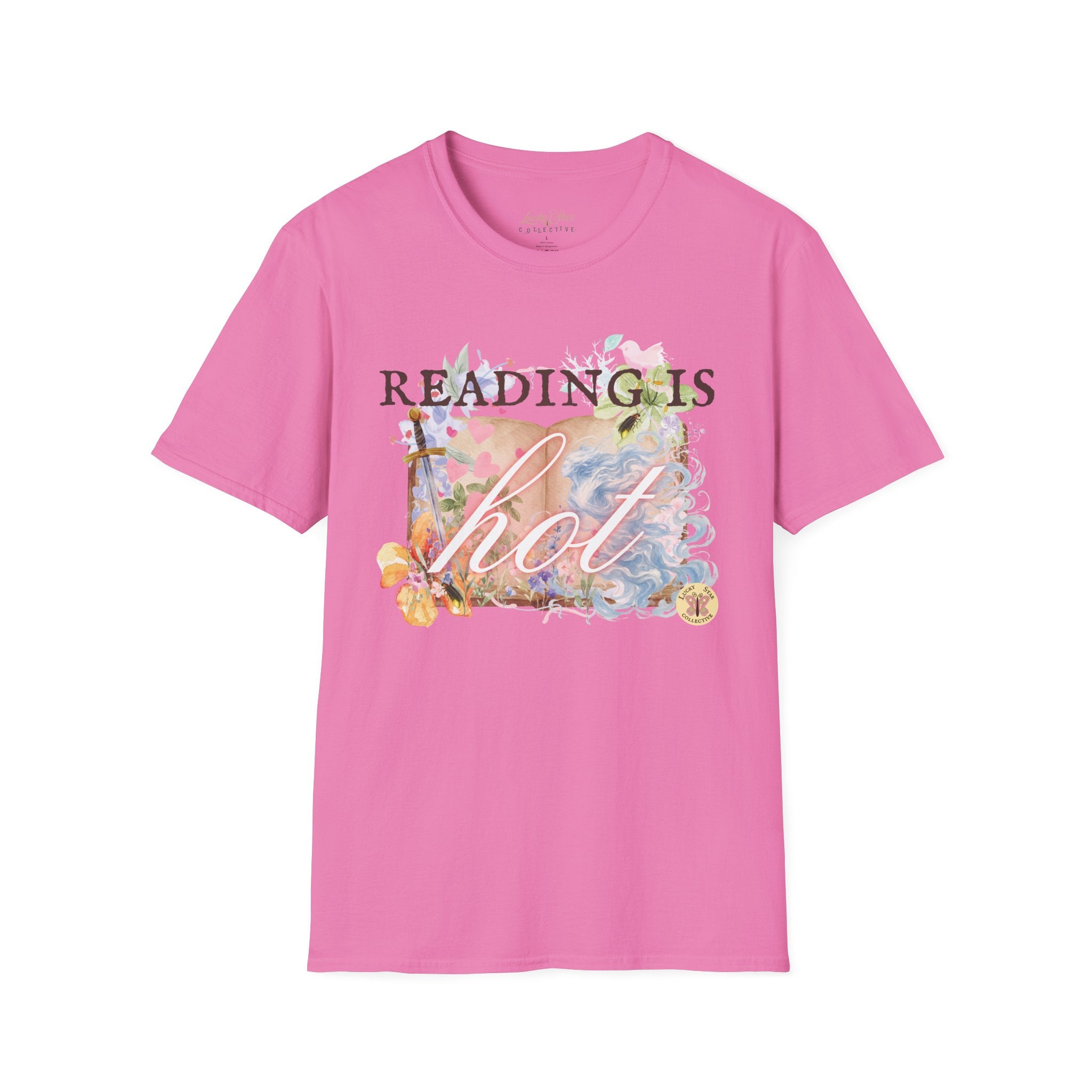 Reading is Hot Unisex T-Shirt - Blue Wind