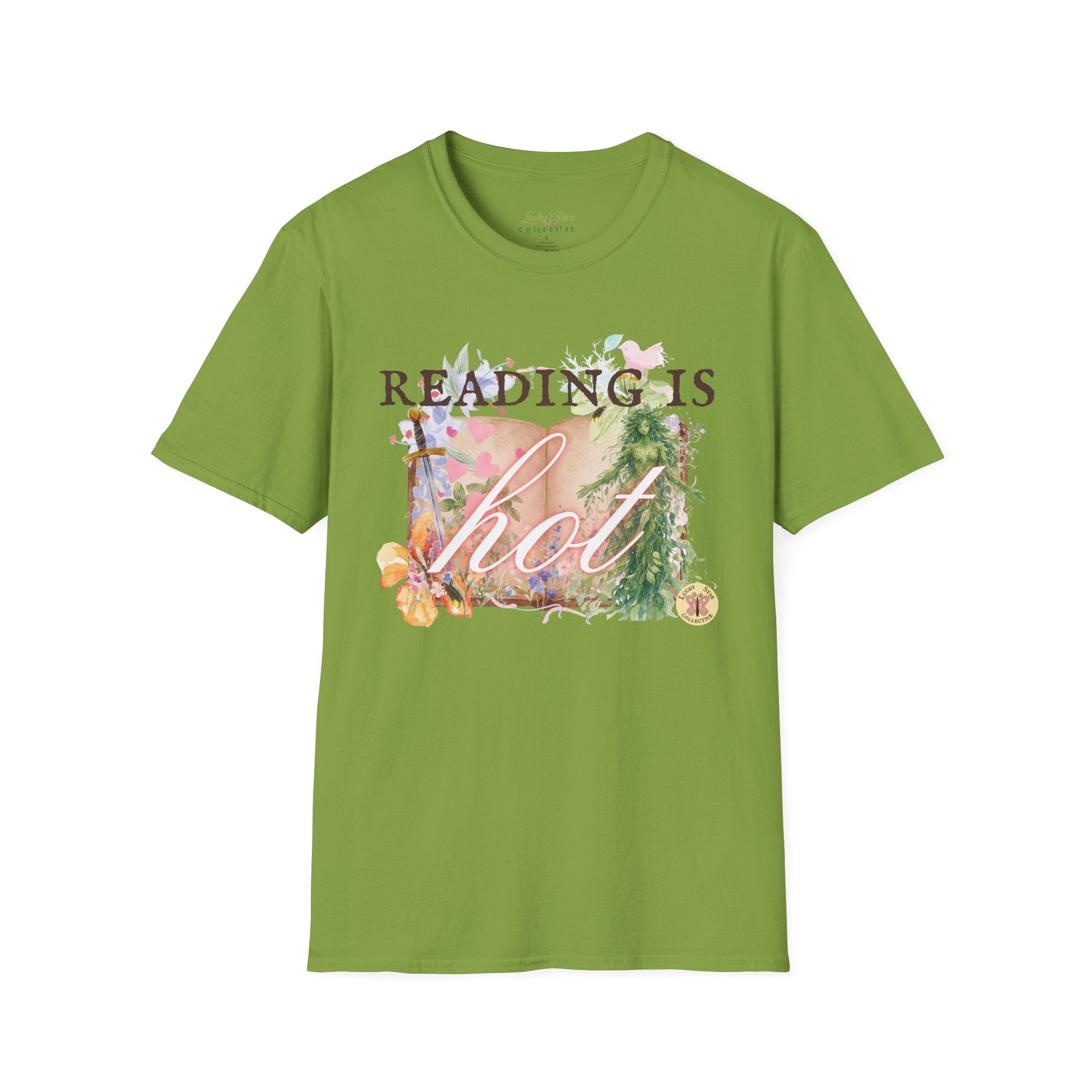 Reading is Hot Unisex T-Shirt - Green Planet