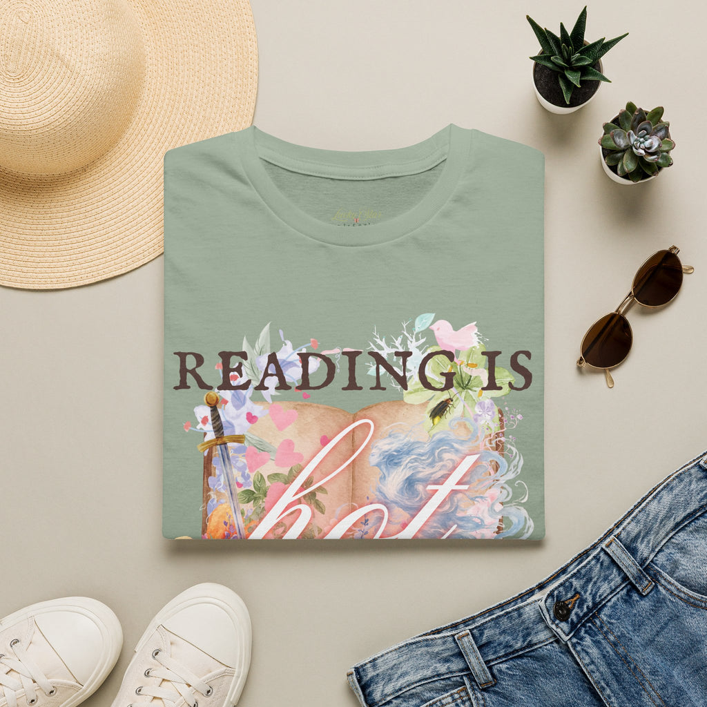 Reading is Hot Unisex T-Shirt - Blue Wind