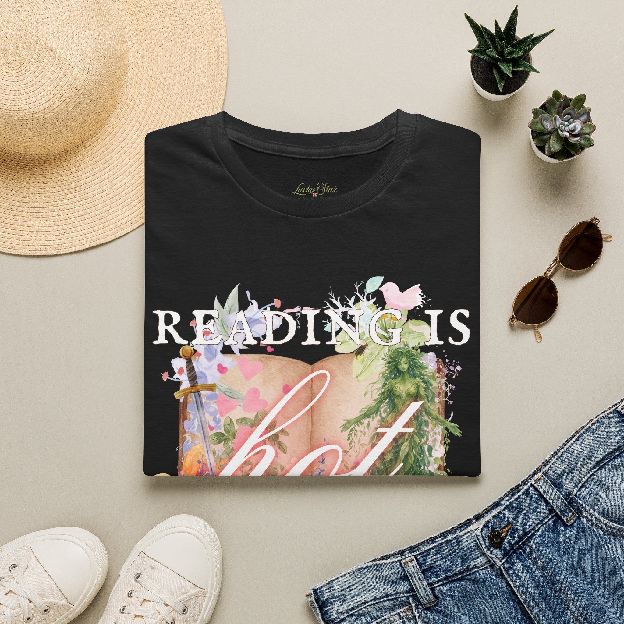 Reading is Hot Unisex T-Shirt - Green Planet