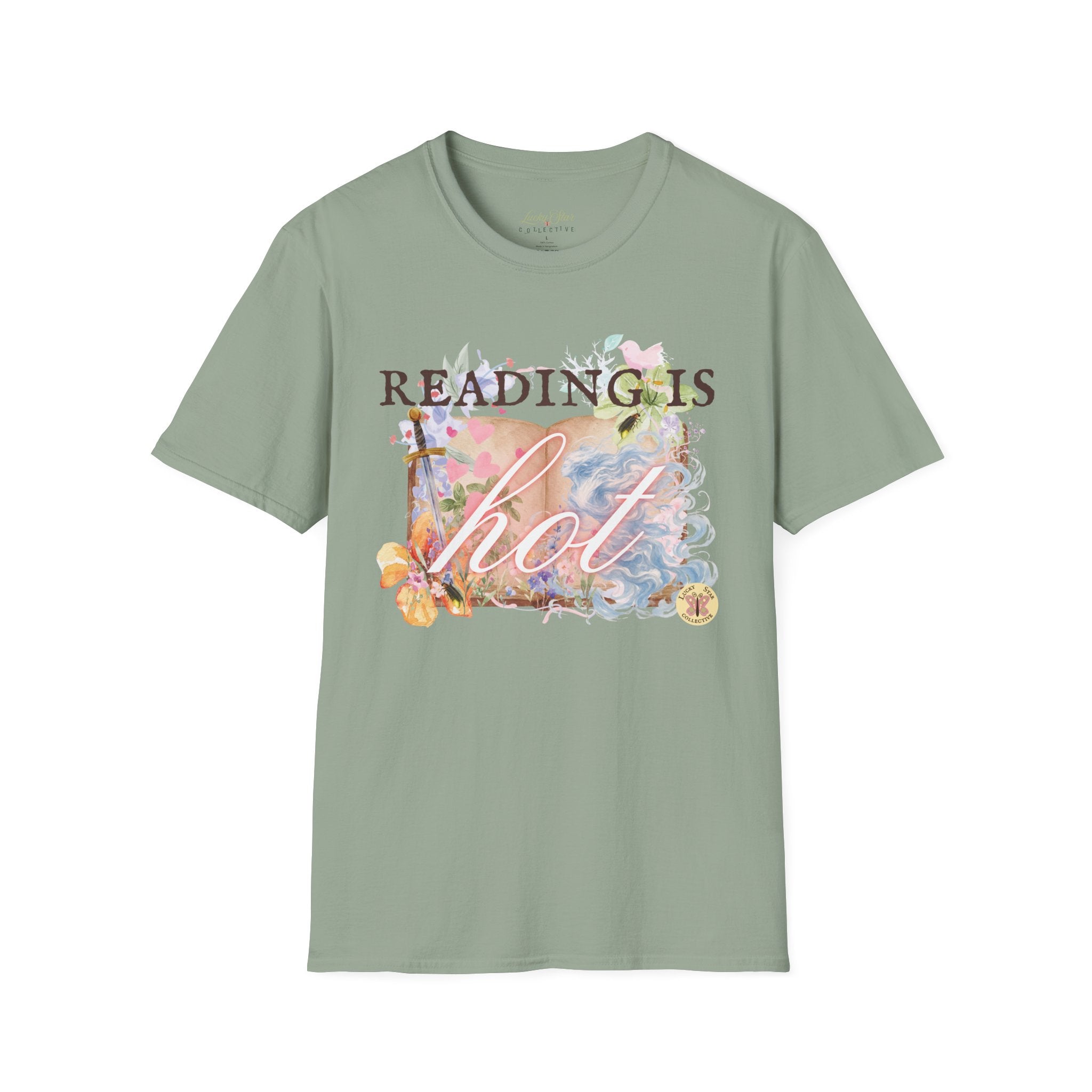 Reading is Hot Unisex T-Shirt - Blue Wind