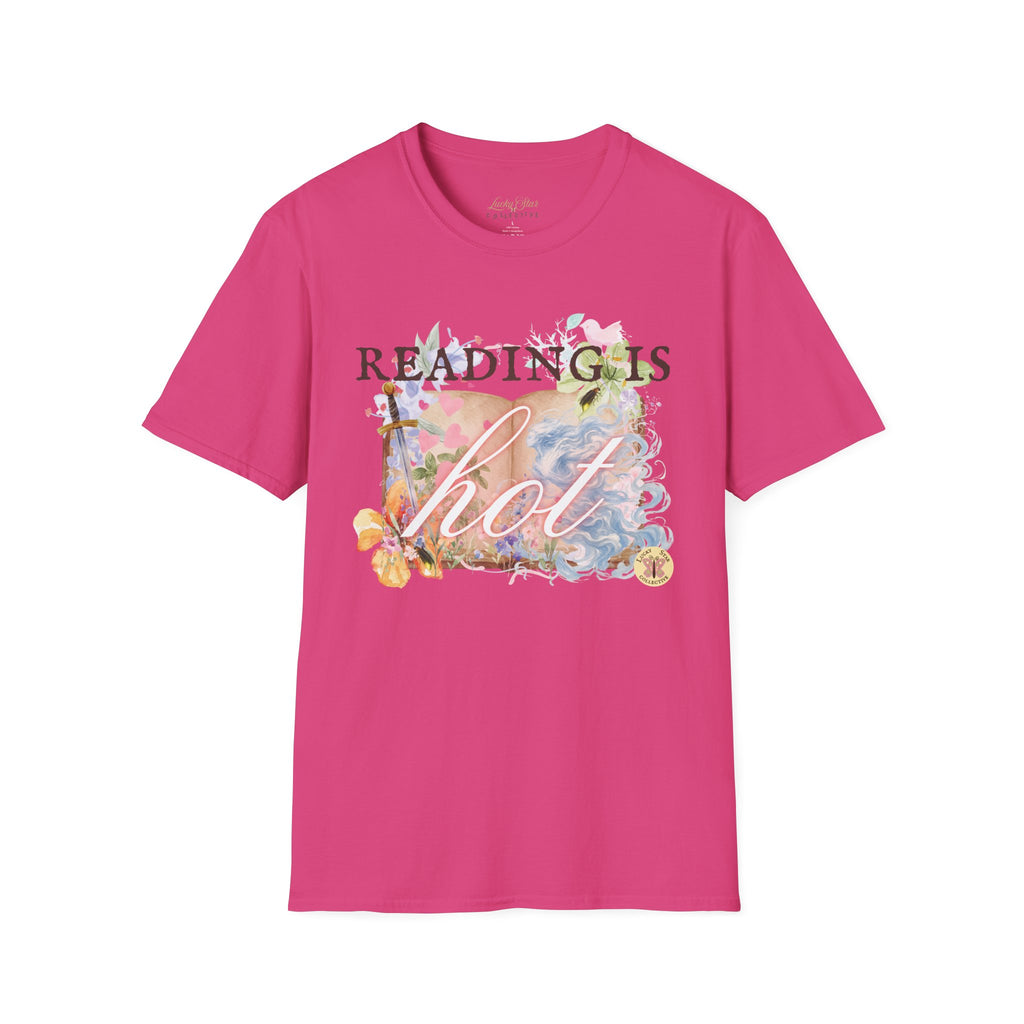 Reading is Hot Unisex T-Shirt - Blue Wind