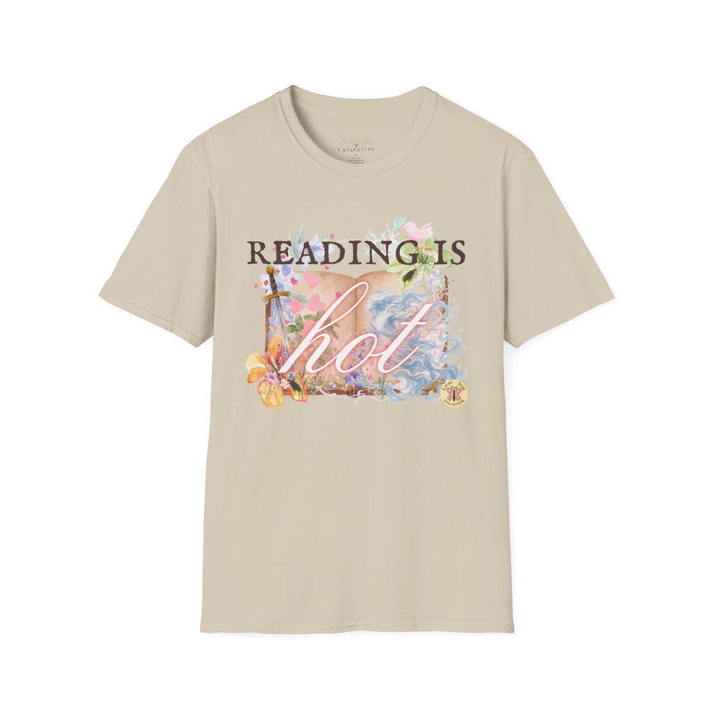 Reading is Hot Unisex T-Shirt - Blue Wind