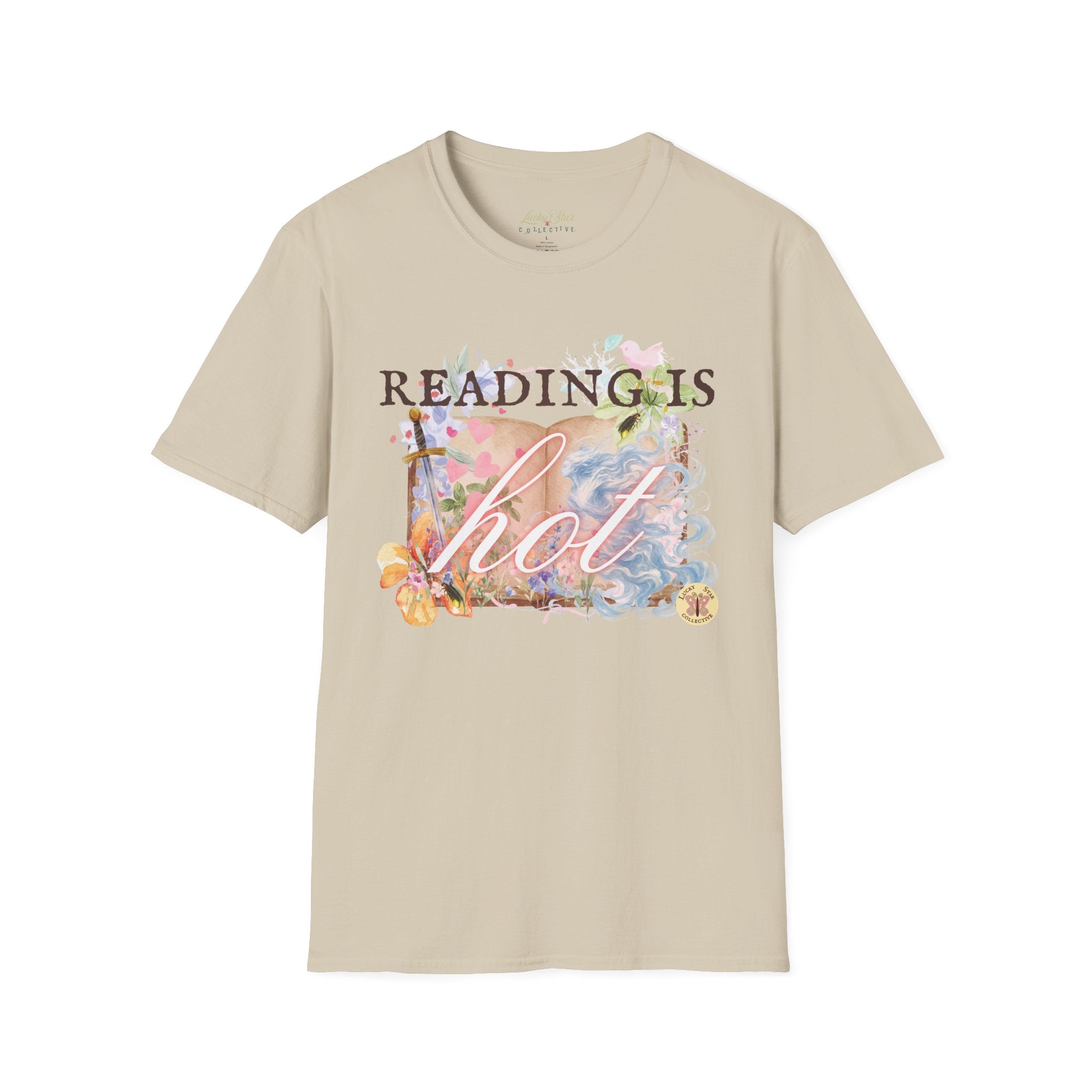 Reading is Hot Unisex T-Shirt - Blue Wind