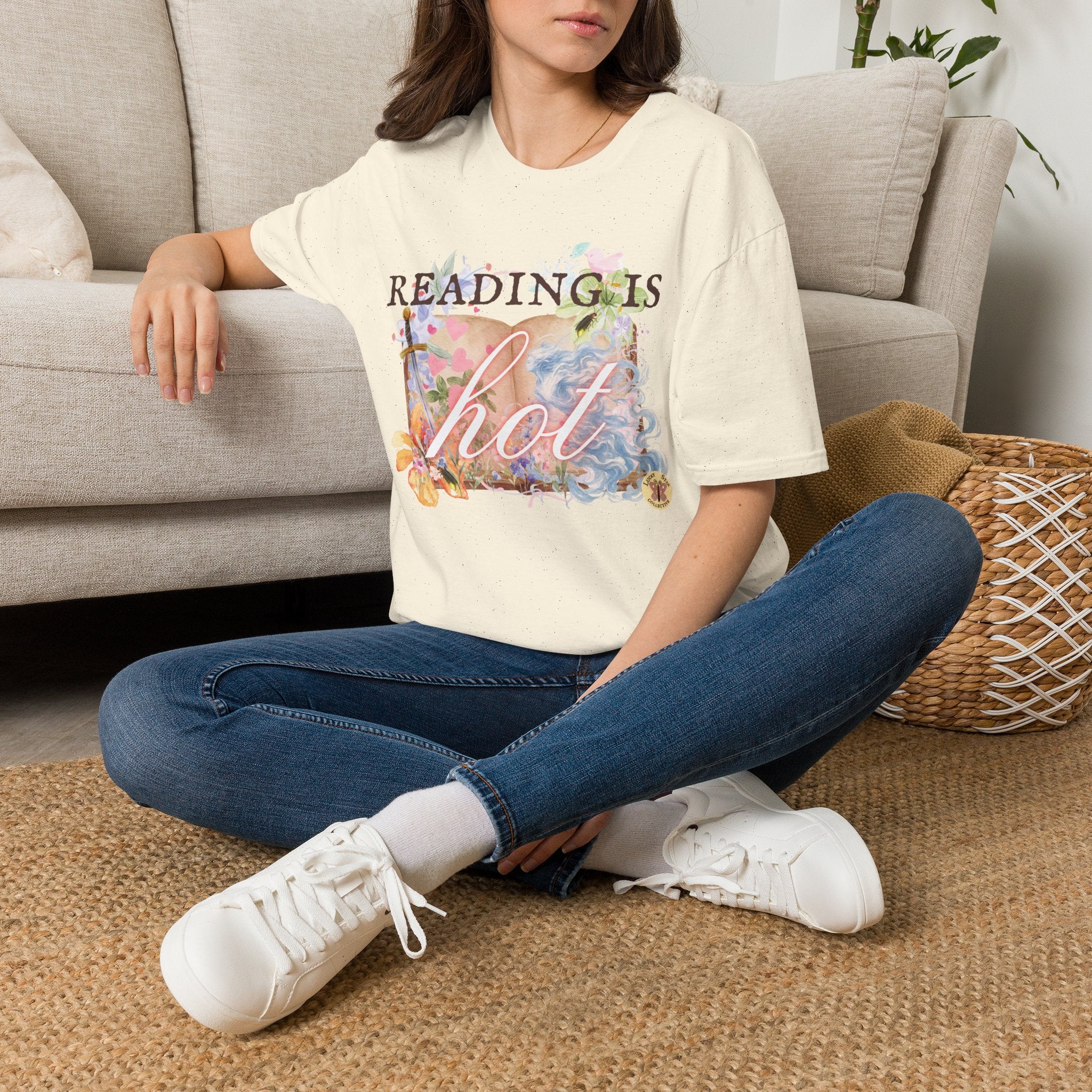 Reading is Hot Unisex T-Shirt - Blue Wind