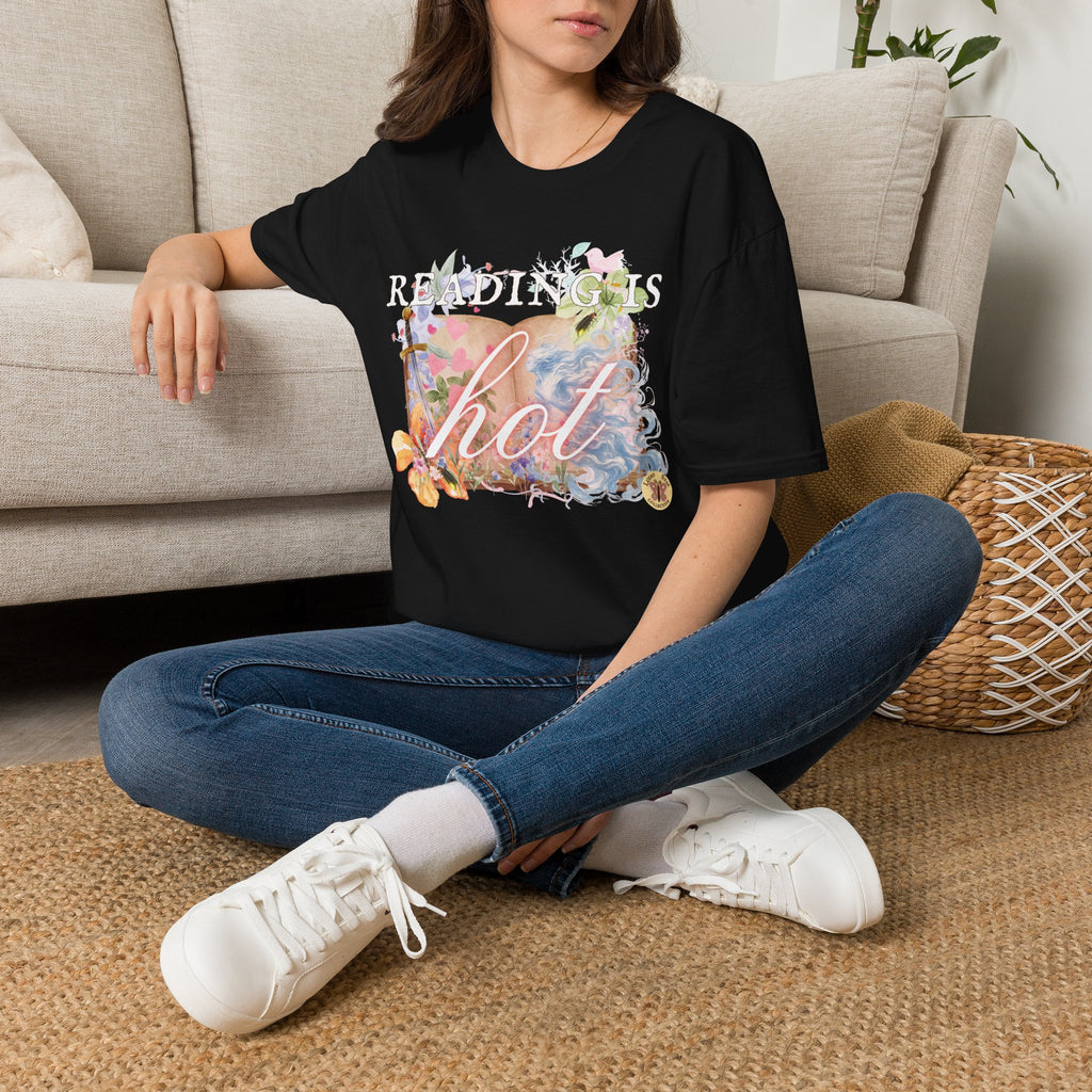 Reading is Hot Unisex T-Shirt - Blue Wind