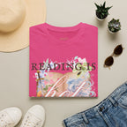 Reading is Hot Unisex T-Shirt - Blue Wind