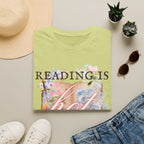 Reading is Hot Unisex T-Shirt - Blue Wind