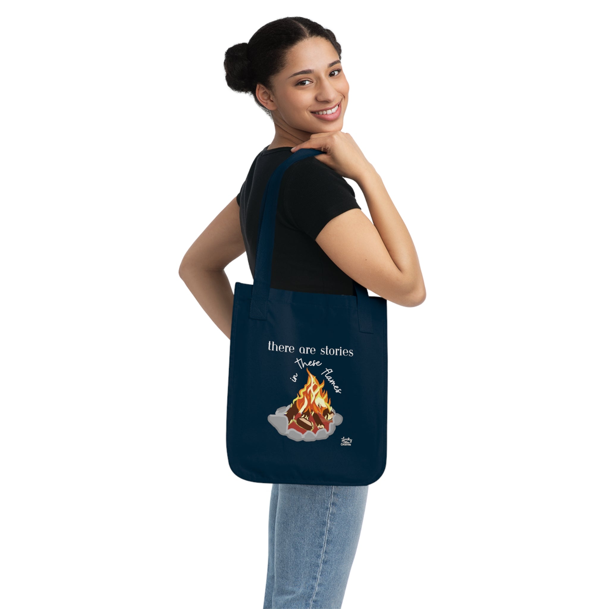 Campfire Stories Organic Canvas Tote Bag