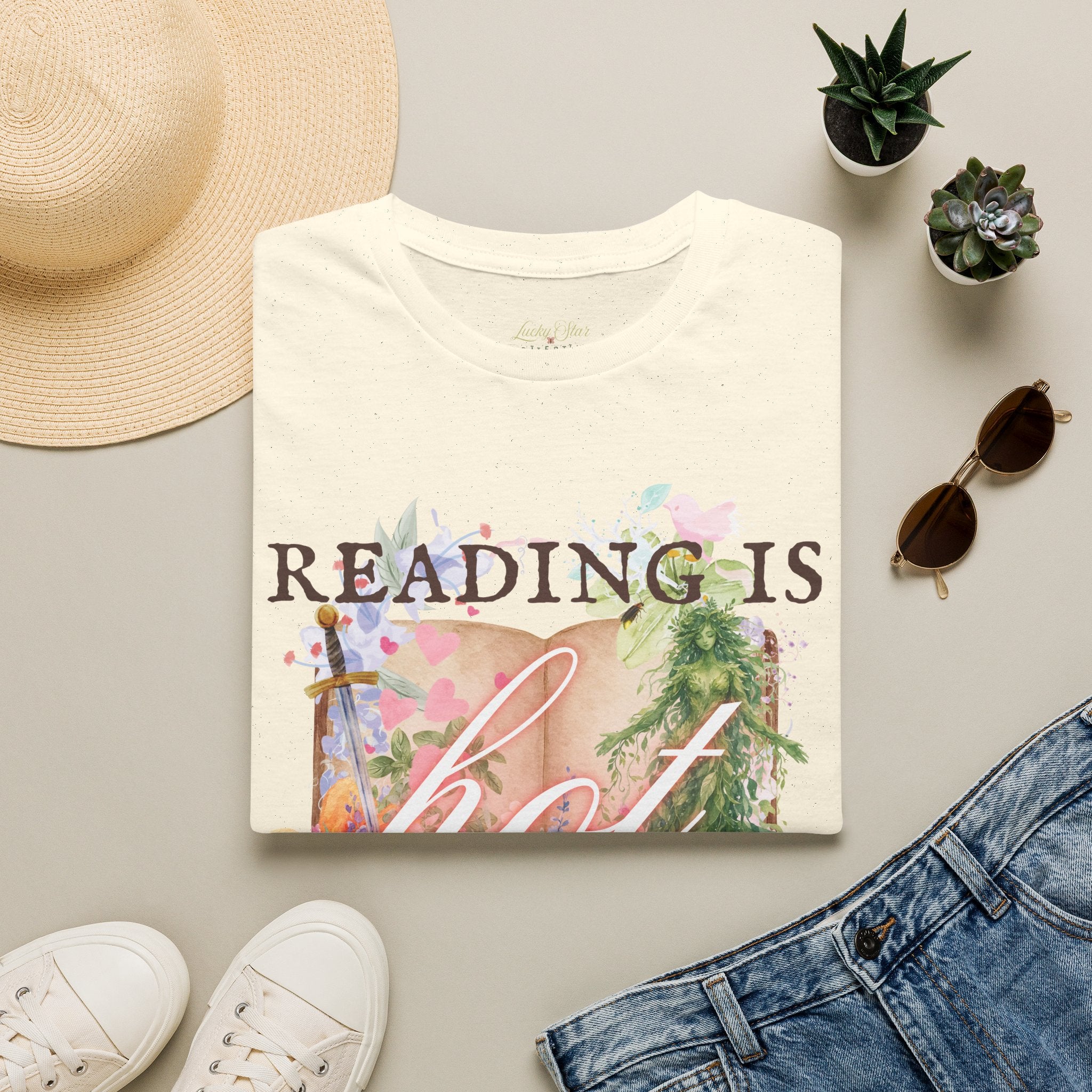 Reading is Hot Unisex T-Shirt - Green Planet