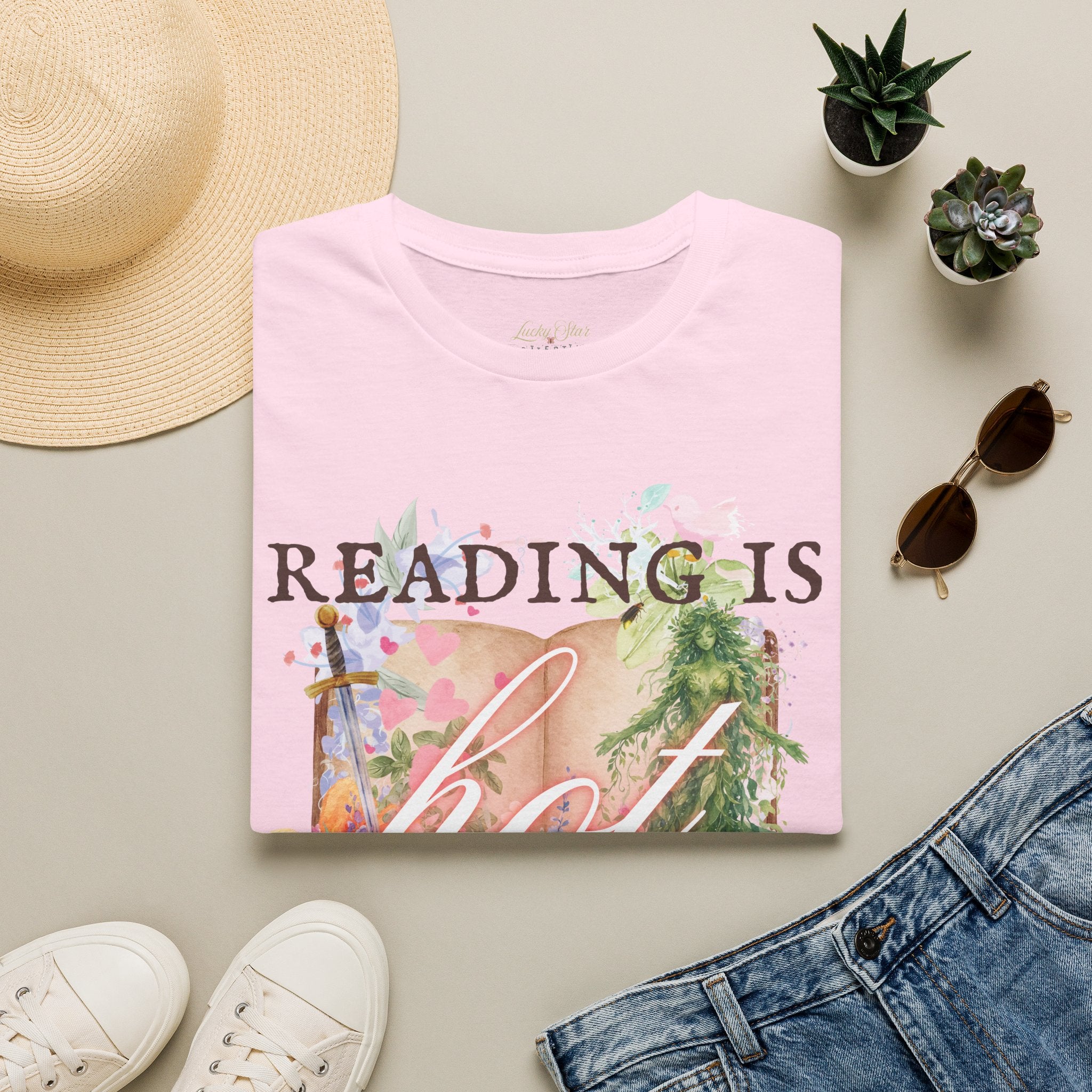 Reading is Hot Unisex T-Shirt - Green Planet