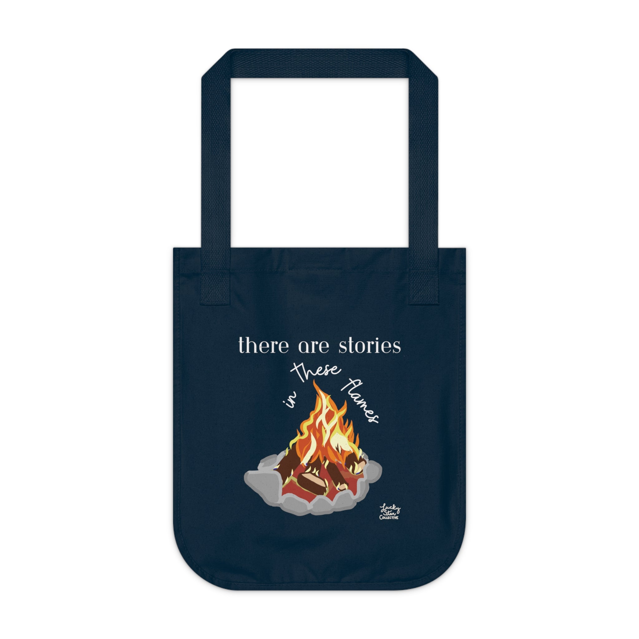 Campfire Stories Organic Canvas Tote Bag