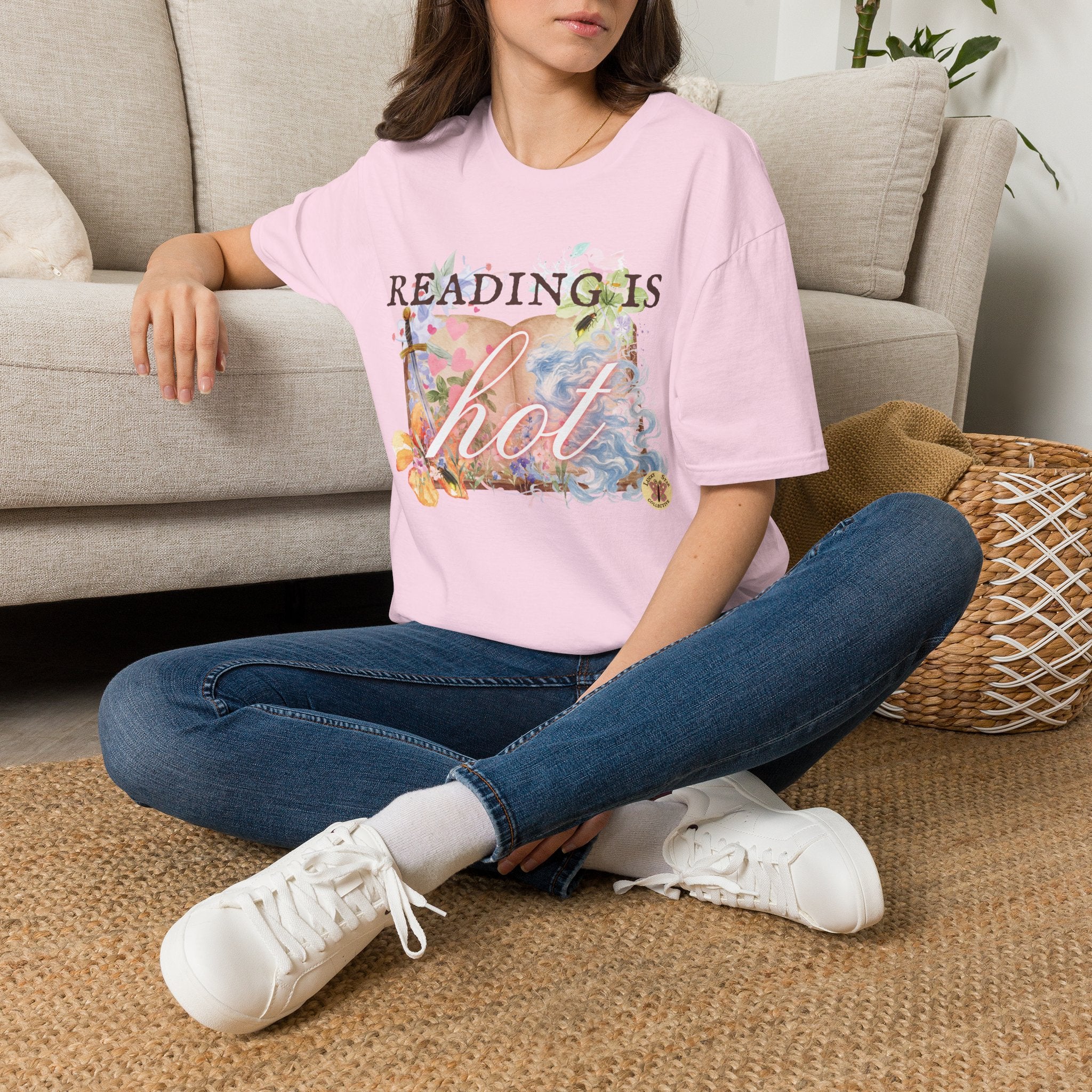 Reading is Hot Unisex T-Shirt - Blue Wind