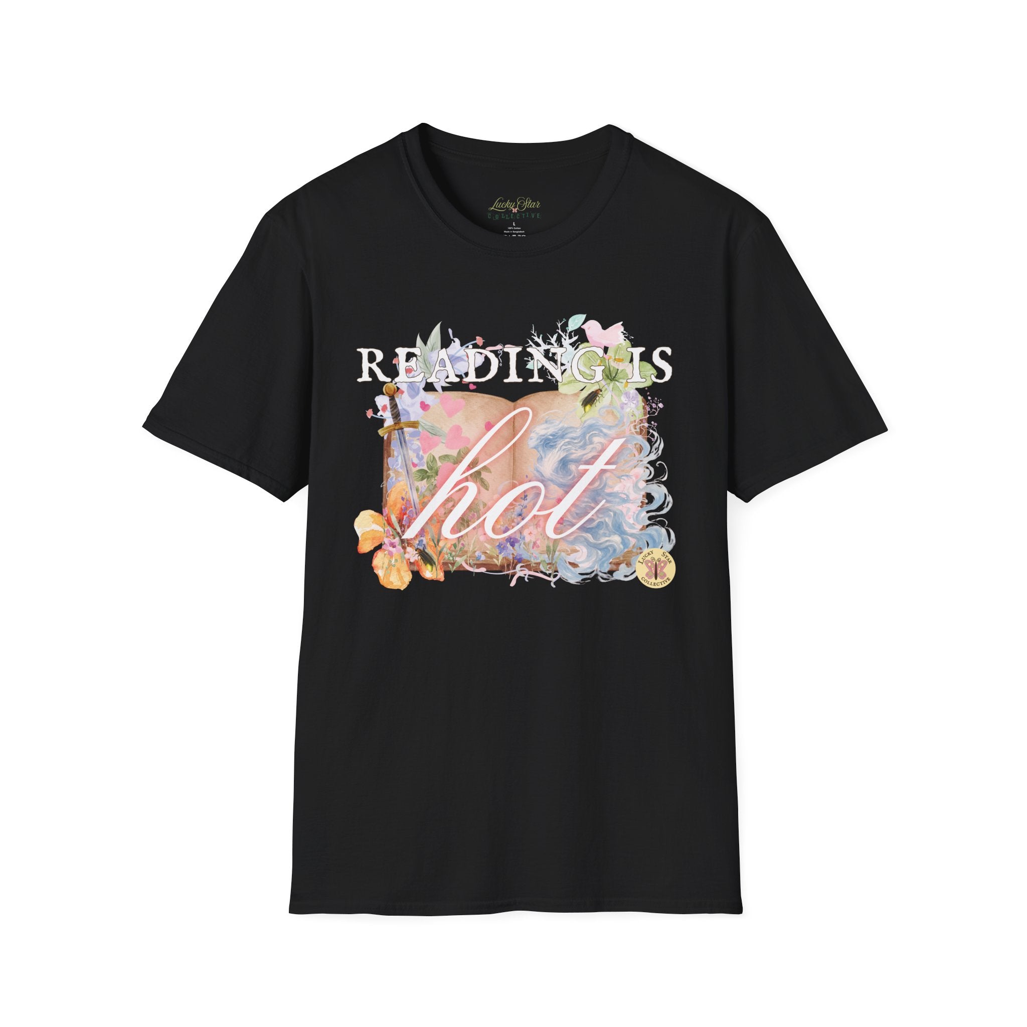 Reading is Hot Unisex T-Shirt - Blue Wind