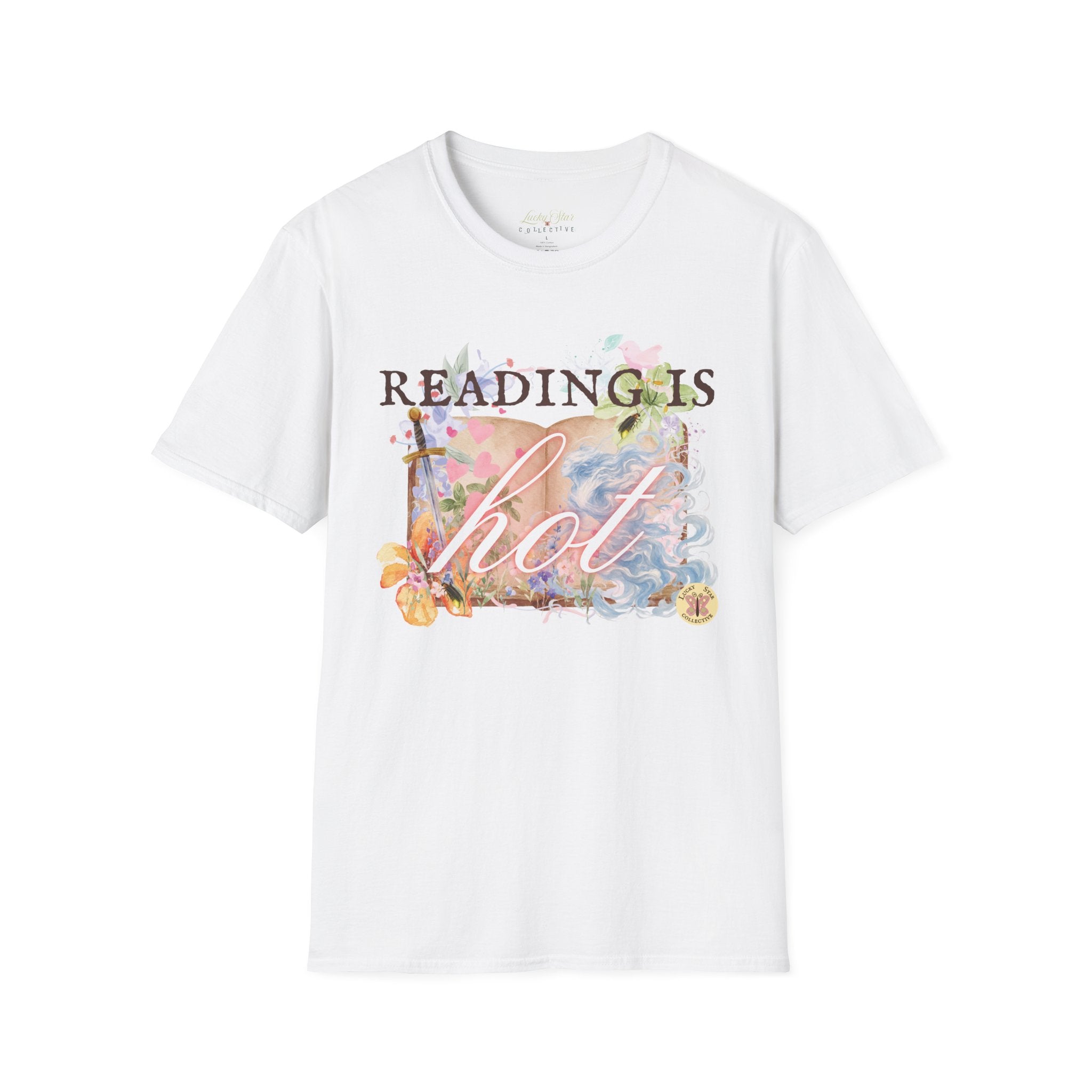 Reading is Hot Unisex T-Shirt - Blue Wind