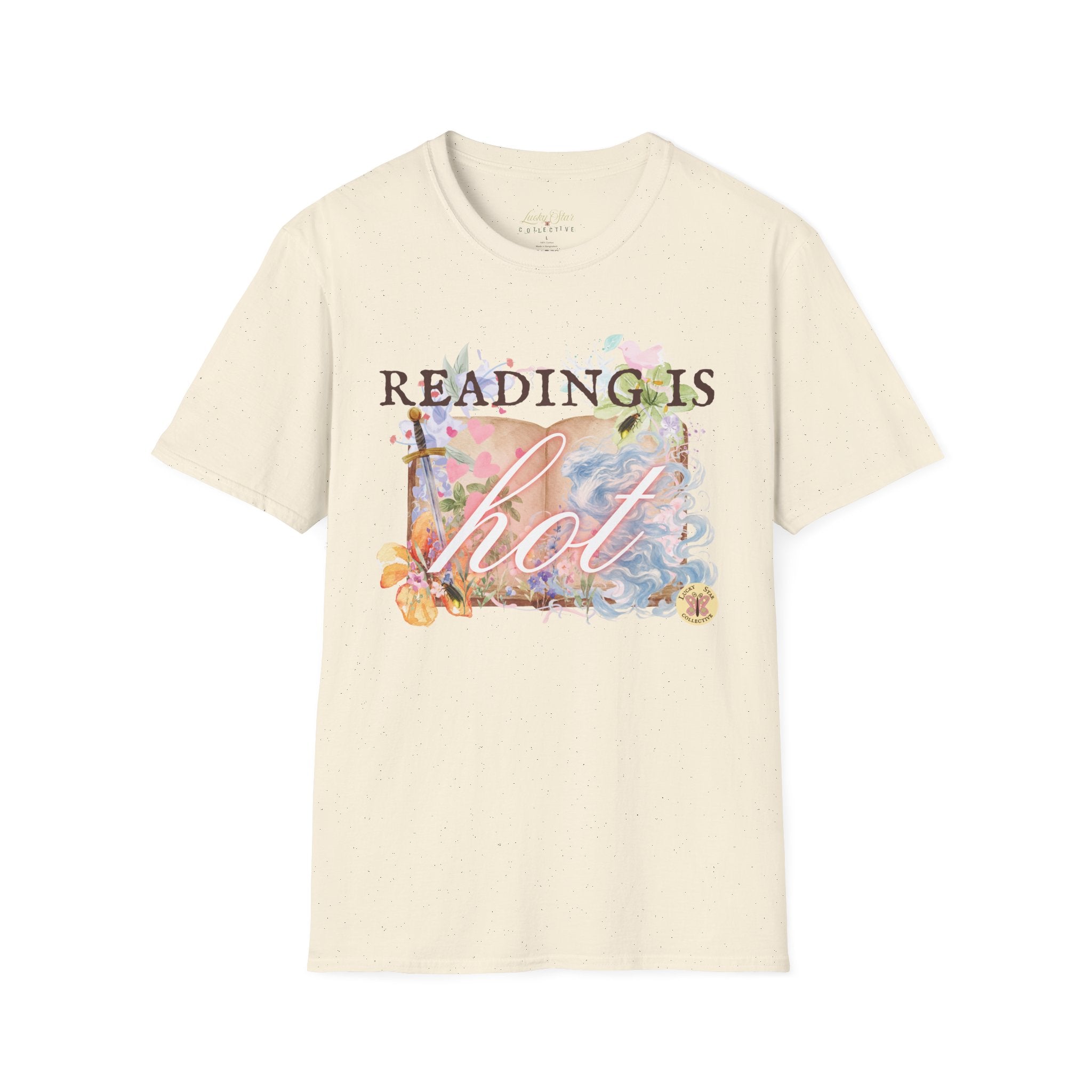 Reading is Hot Unisex T-Shirt - Blue Wind