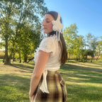 White Starmuff With Bows