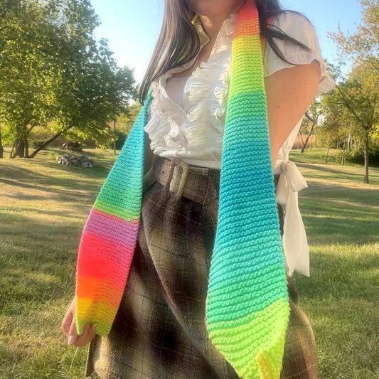 Fairy Dust: Hand Knit Scarf