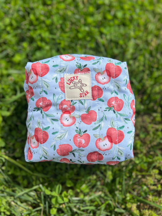 Apple Quilted Make-Up Bag