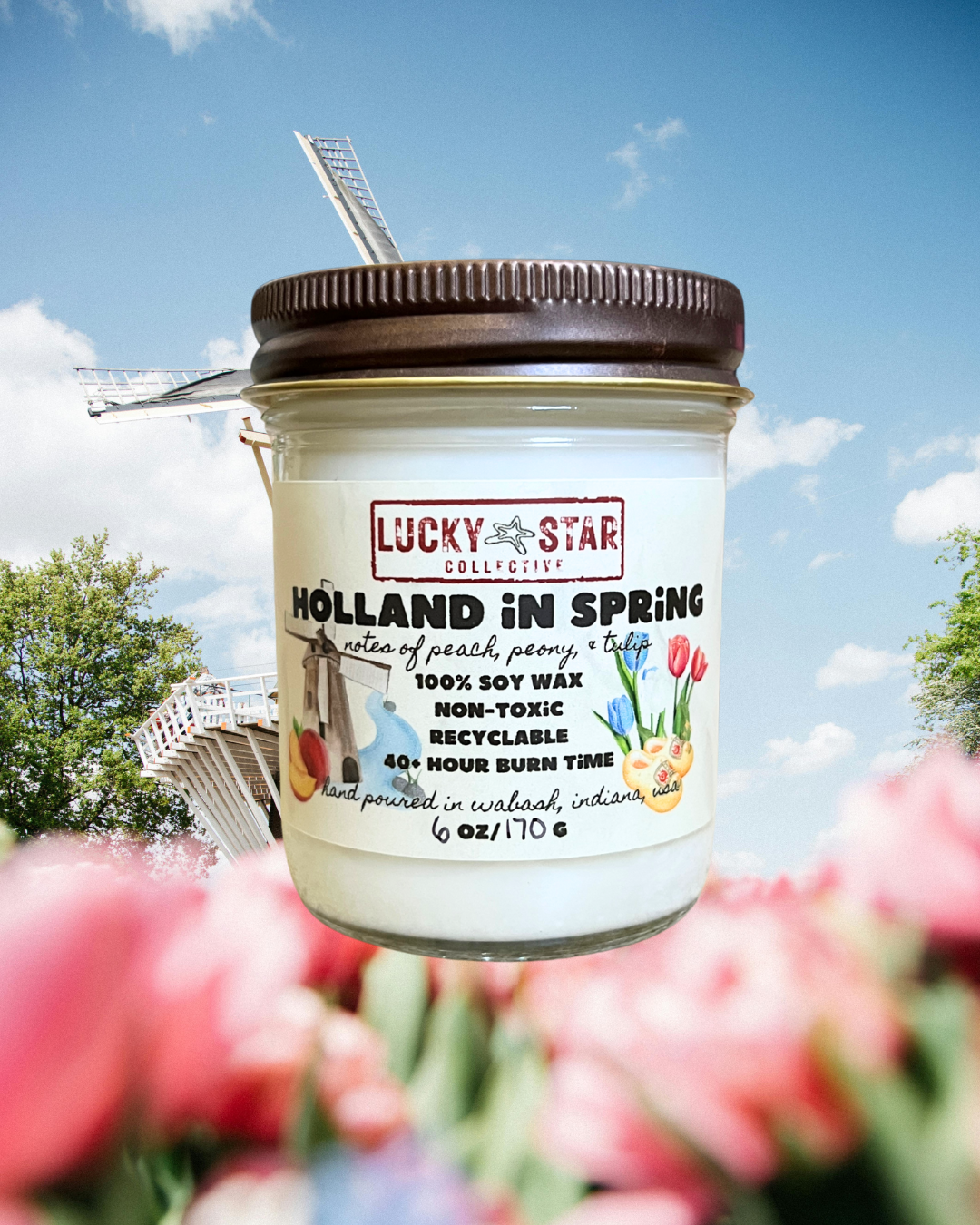 Holland In Spring Candle